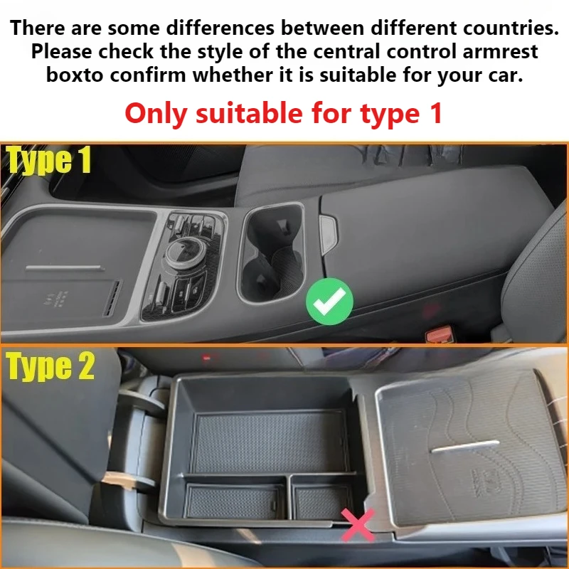 For 2025 Geely Galaxy Starship7 EM-i Central Console Lower Box Water Cup Holder Anti-slip Mat Armrest Box Storage Box Accessorie