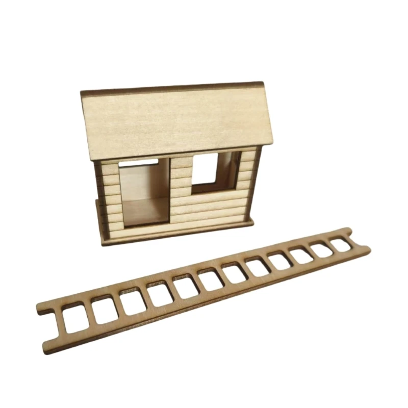 

Miniature Wooden Treehouse Ornament for Creative Indoor Plant Display and Room Aesthetic Flower Pot Decoration Model