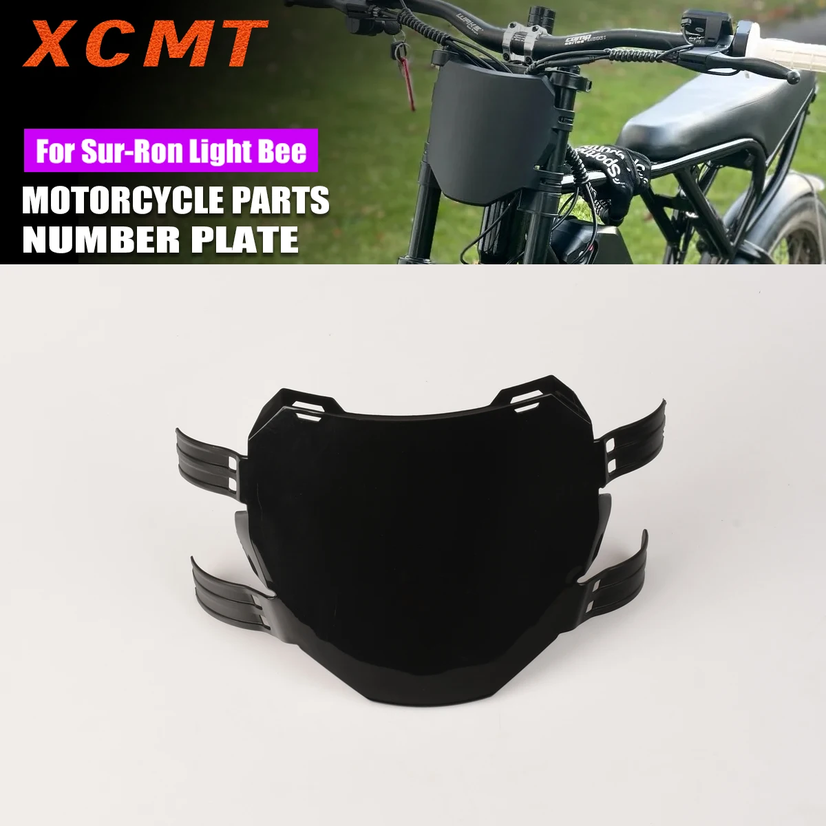 Electric Dirt Bike Front License Plate for Surron S/X Talaria MX3 MX4 MX5 Stark Varg Motocross Parts