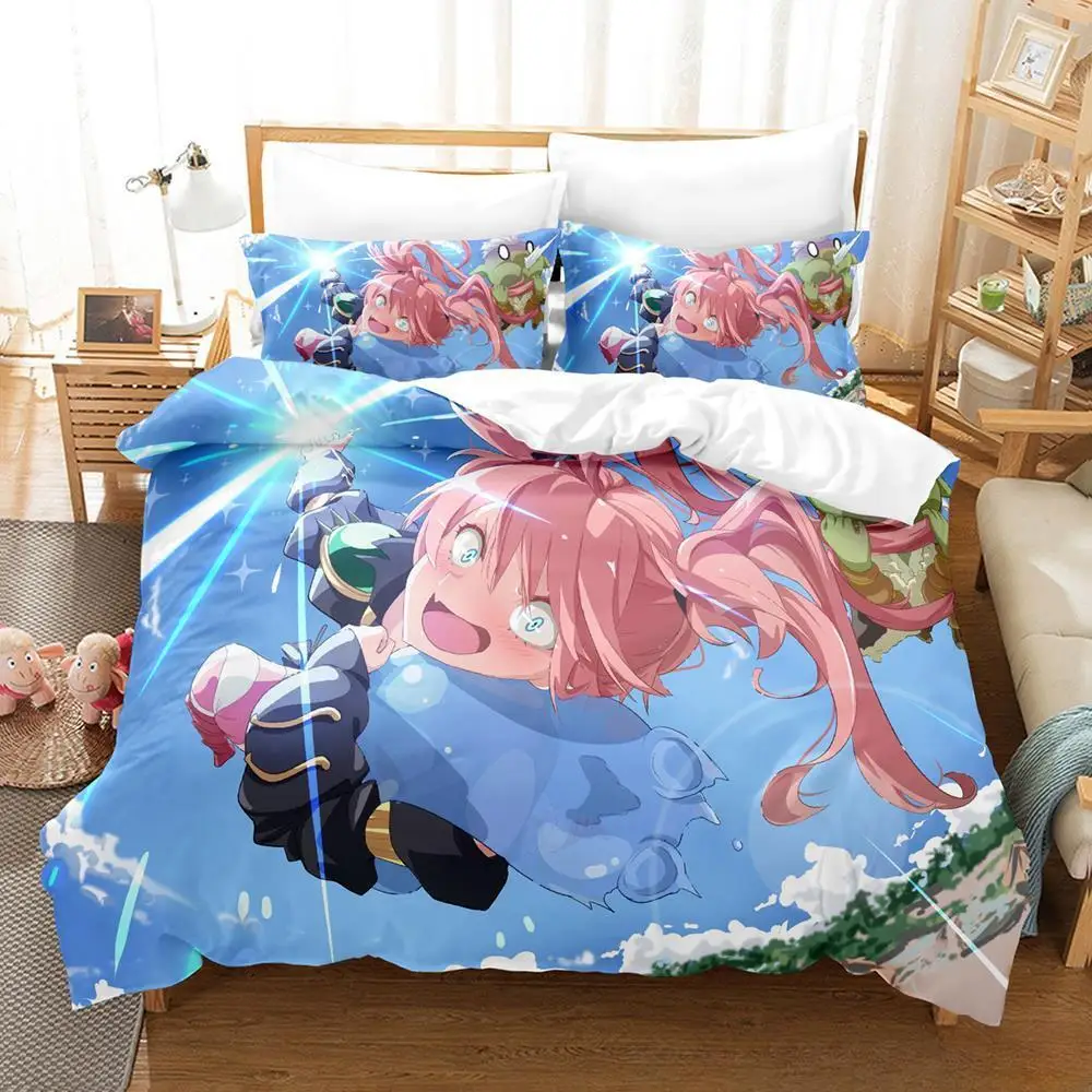 That Time I Got Reincarnated As A Slime Bedding Set Single Twin Full Queen King Size Bed Set Adult Kid Bedroom Duvet Cover Sets