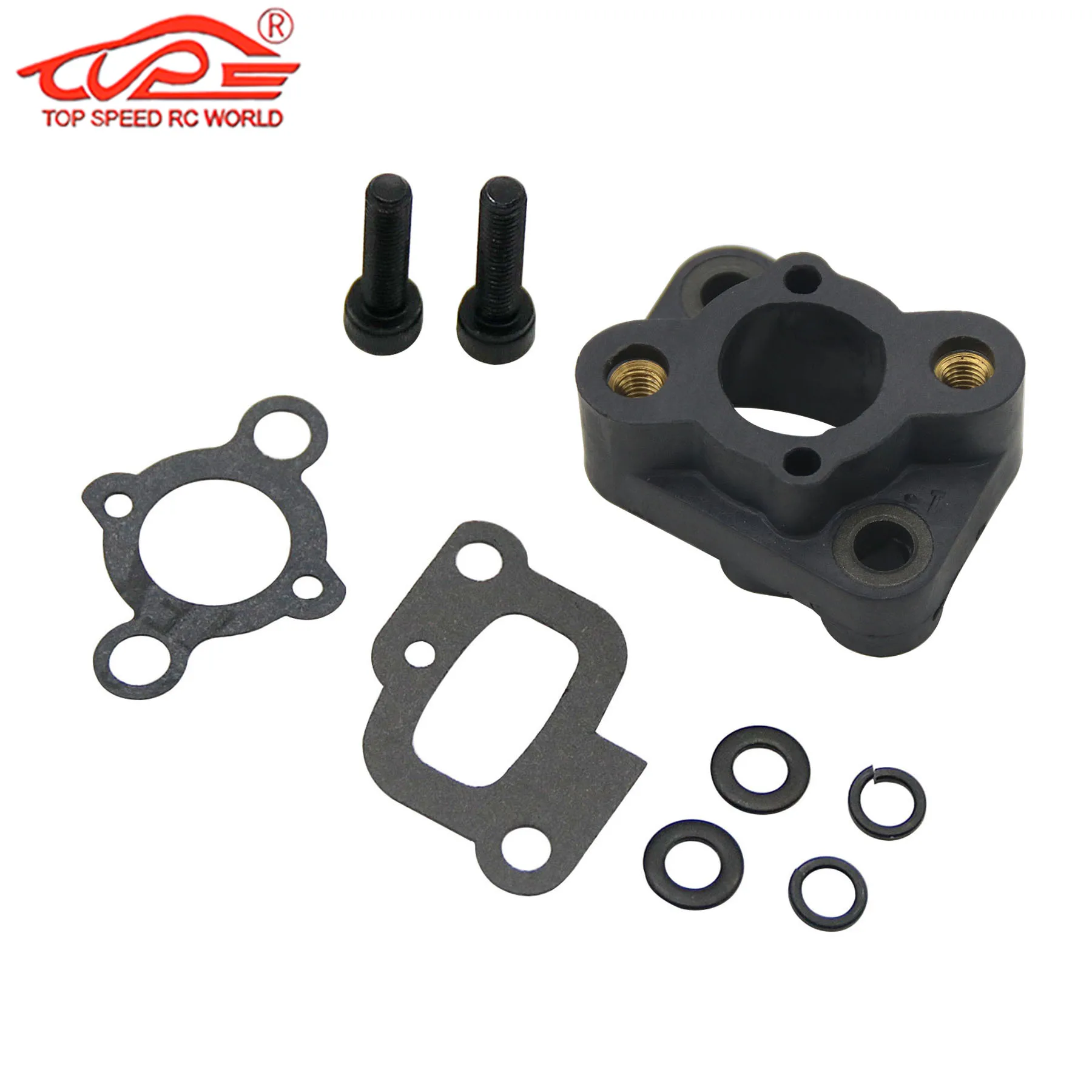 

Intake Manifold with Gasket for Zenoah CY 23CC~71CC Engine for 1/5 HPI ROFUN BAHA ROVAN KM BAJA Losi DBXL FG RedCat FID Rc Parts