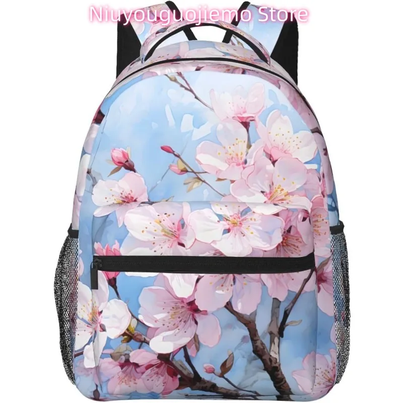 

laptop bag back to school Funny Cartoon Plum Blossom Lightweight Laptop Backpack Lightweight Multipurpose Travel Casual Daypack