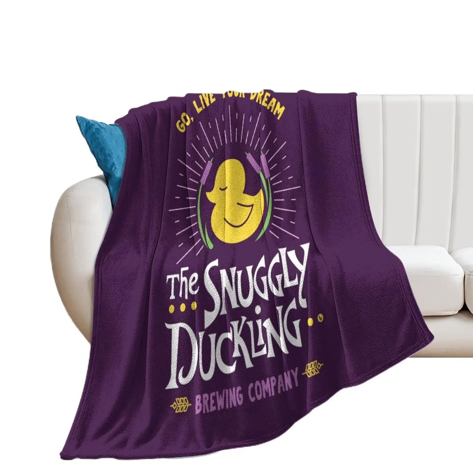 

Snuggly Duckling Brewing Company - Tangled Throw Blanket Baby Bed Fashionable Blankets