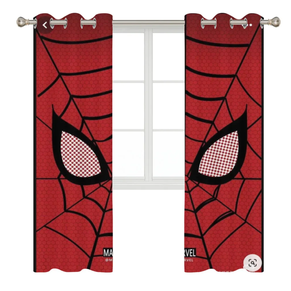 Marvel SpiderMan Blackout Curtains For Living room Bedroom