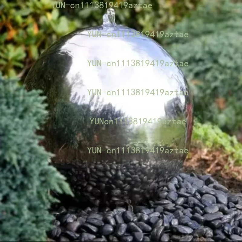Garden and interior home decoration Waterfall fountain Stainless steel ball fountain water function Ball water function