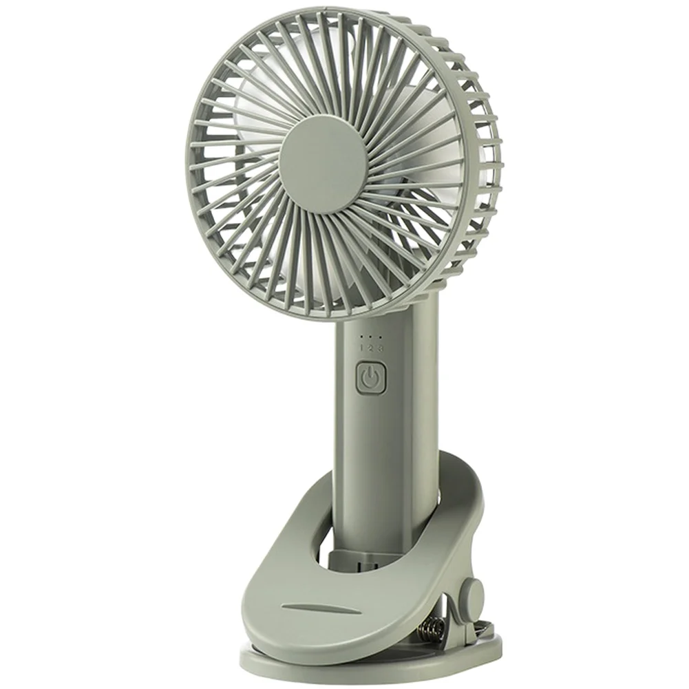 Handheld Clip Fan with Built-in 2000mAh Battery 3 Levels Brushless Motor Under 36dB for Desktop Travel Camping