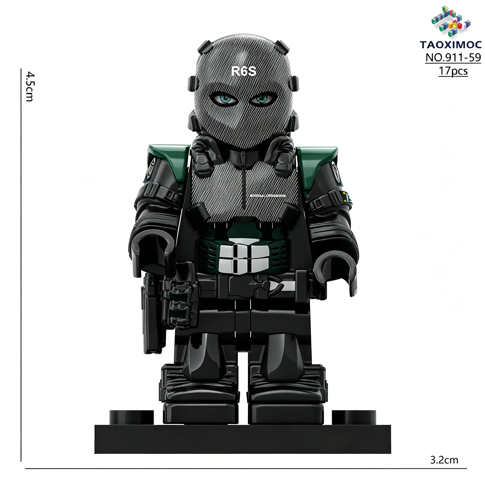 New Delta Action Series Surrounding Toys Military Building Blocks Character Weilong Weirong Worm Game Assembly Model Ornament