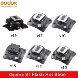 Godox V1 Flash Accessories Godox Speedlite V1 V1C V1N V1S V1F V1O V1P Flash Godox V1 Hot Shoe For Sony Fujifilm Canon Camera