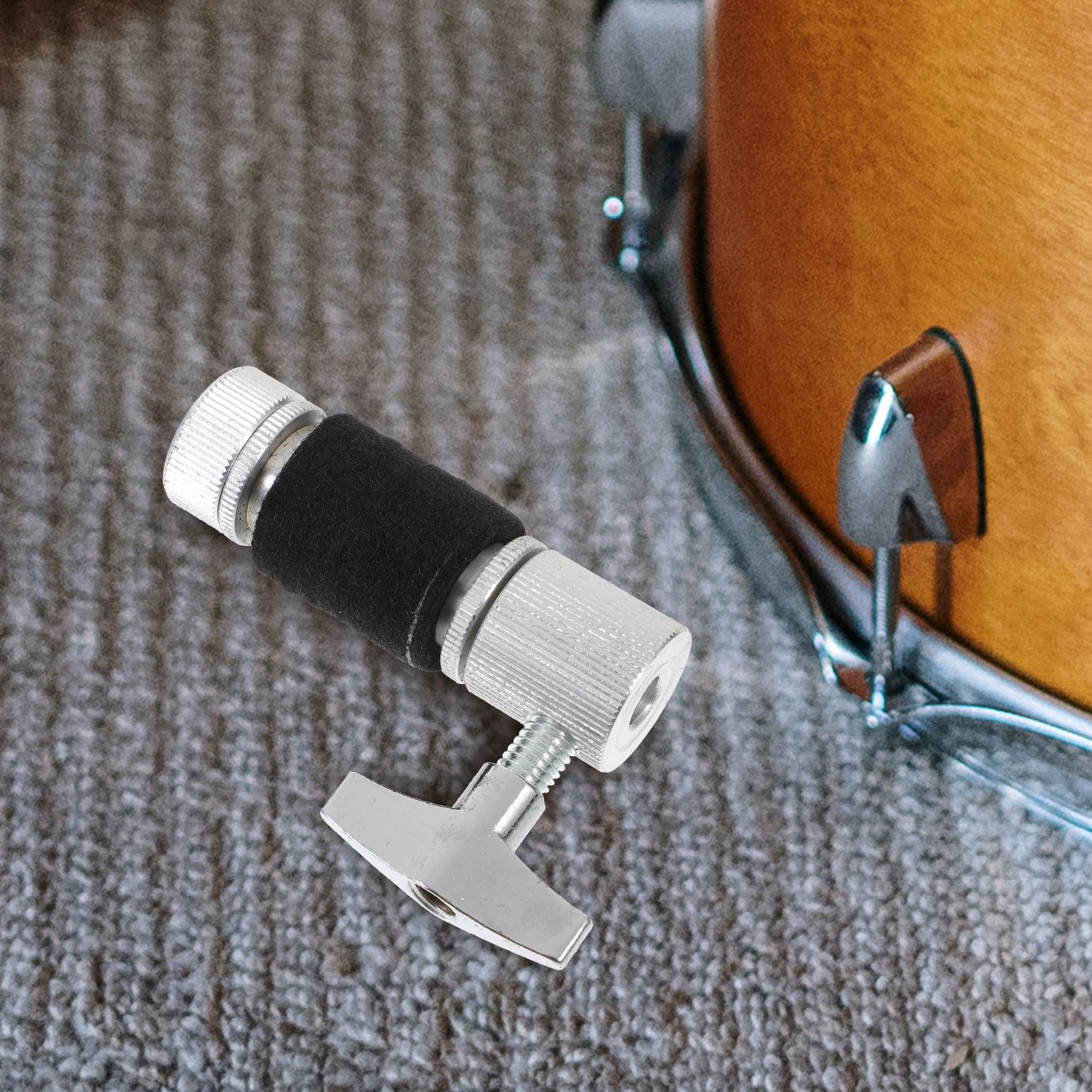 

1pc Quick Assembly -Hat Clutch Metal Felt Design Professional Practical Drum Accessory -Hat Stand Part