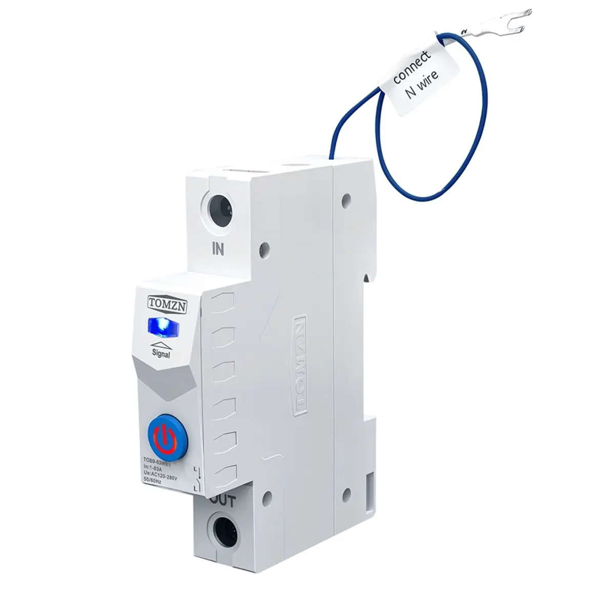 Y2363A*☀▃ TOB9-63WIFI 1P Tuya 1-63A WIFI Smart Switch Meter Circuit Breaker Voltage Current Protection Relay Temp Control