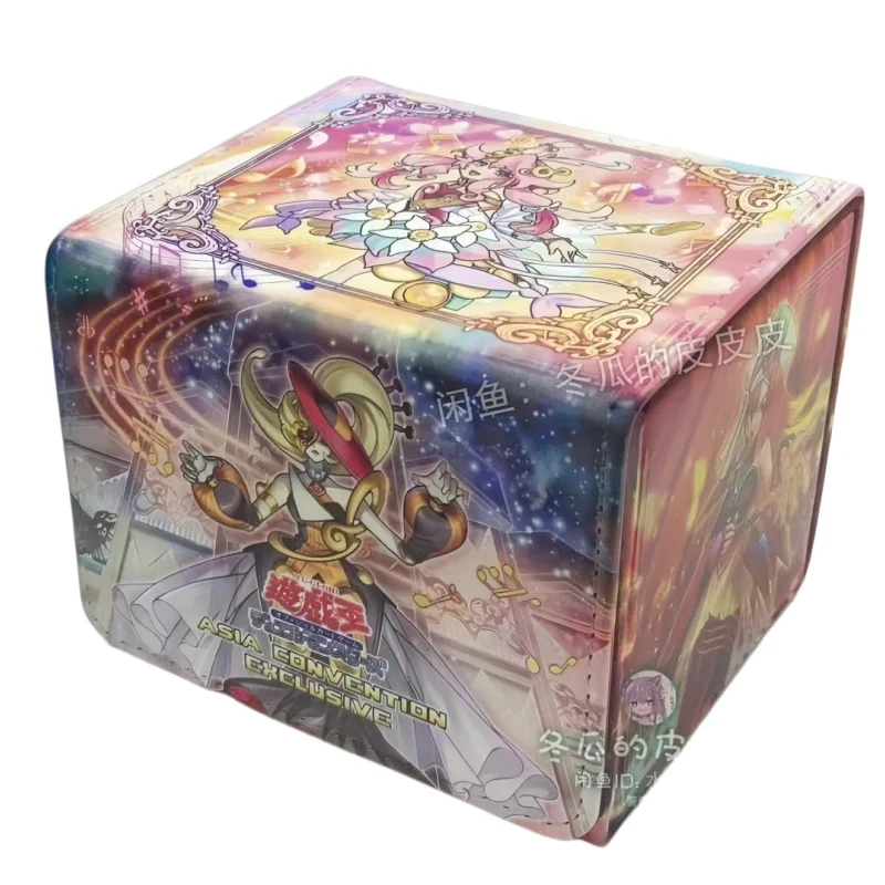 

Yu-Gi-Oh! Aria The Melodious Diva Magnetic Leather Card Box Sonata The Melodious Diva TCG VG Game Collection Card Storage Box