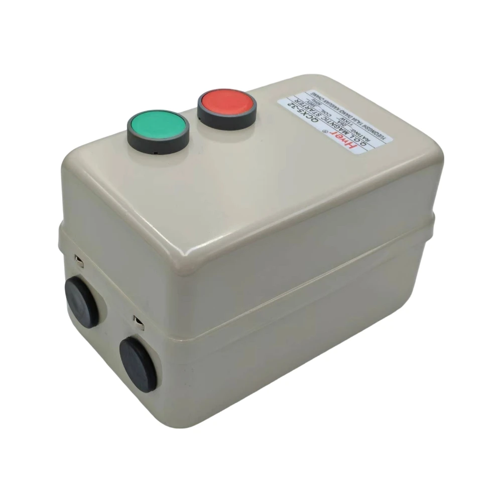 220V/380V Coil AC Contactor 11KW 15 Horse Power 3 Phase Motor Magnetic Starter 26A QCX5-32/11KW