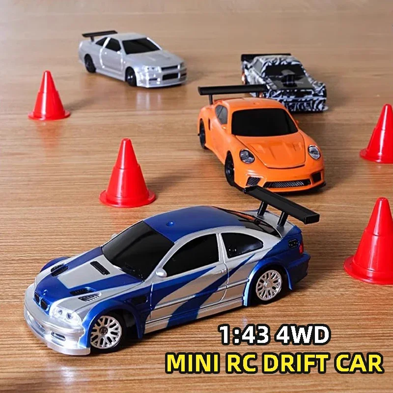 

1/43 Desktop Rc Drifting Car Boys 4Wd High Speed Remote Control Racing Vehicle with Light Wireless Model Toys Children Xmas Gift