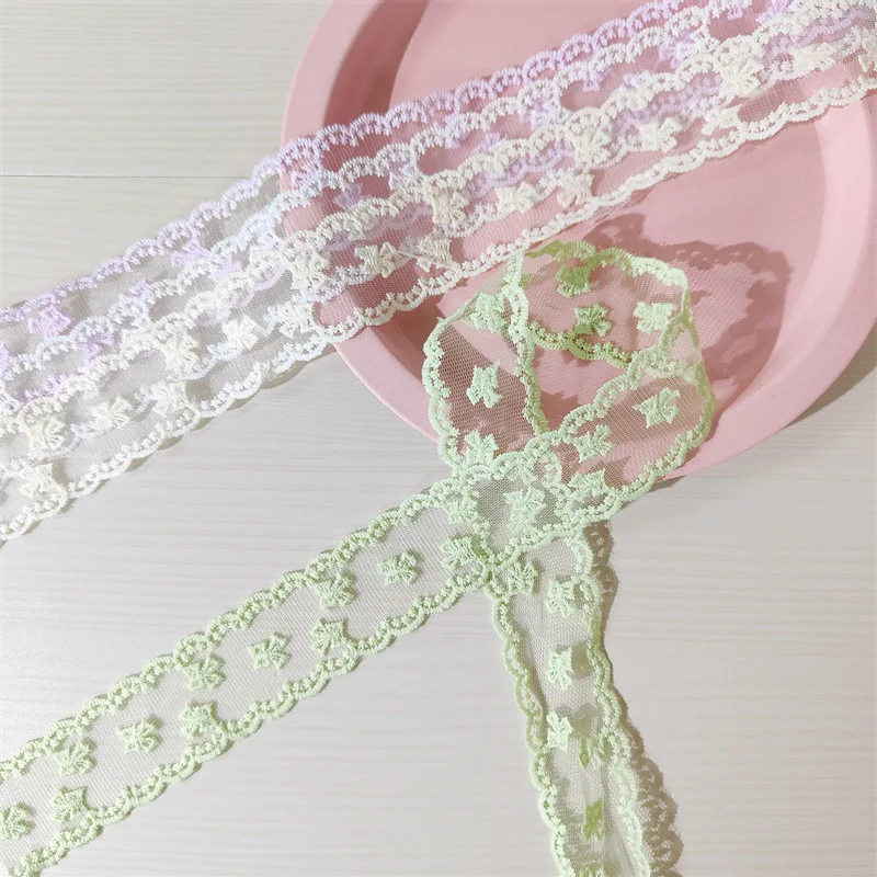 3 meters 4cm lace lace accessories DIY wavy edge hollow embroidery bow ribbon packaging clothing handmade materials