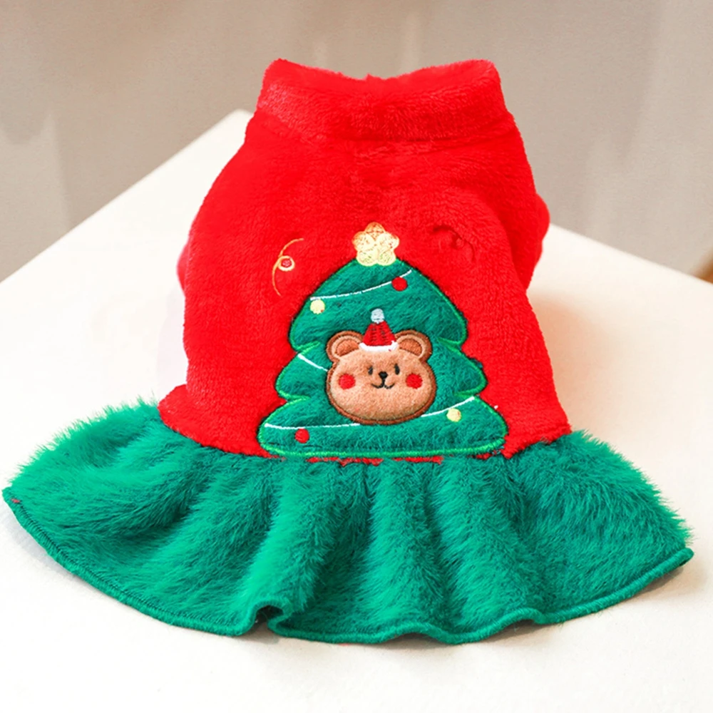 Christmas Dog Dresses For Small Dogs Girl Holiday Pet Clothes Xmas Cosplay Puppy Cat Dress Fancy Princess Dress Doggie Costume