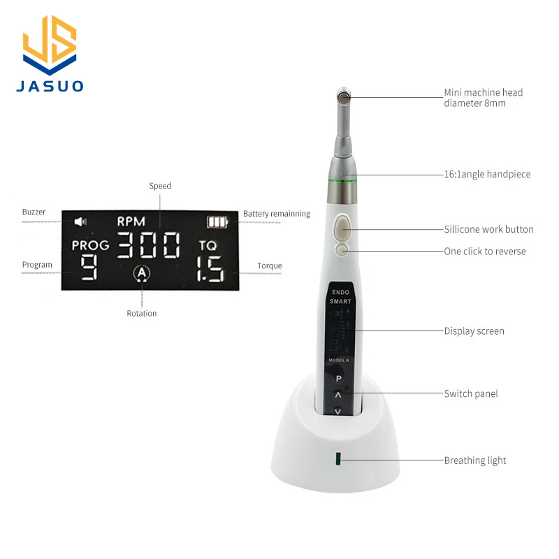 16:1 Endo Motor Dental Reduction Equipment Wireless Endo Imported Motor Root Canal Instrument Dentist Treatment