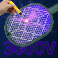 3000V Mosquito Swatter Insect Trap Racket Mosquito killer Repellent Summer Electric fly swatter Shocker UV Light USB Charging 모기