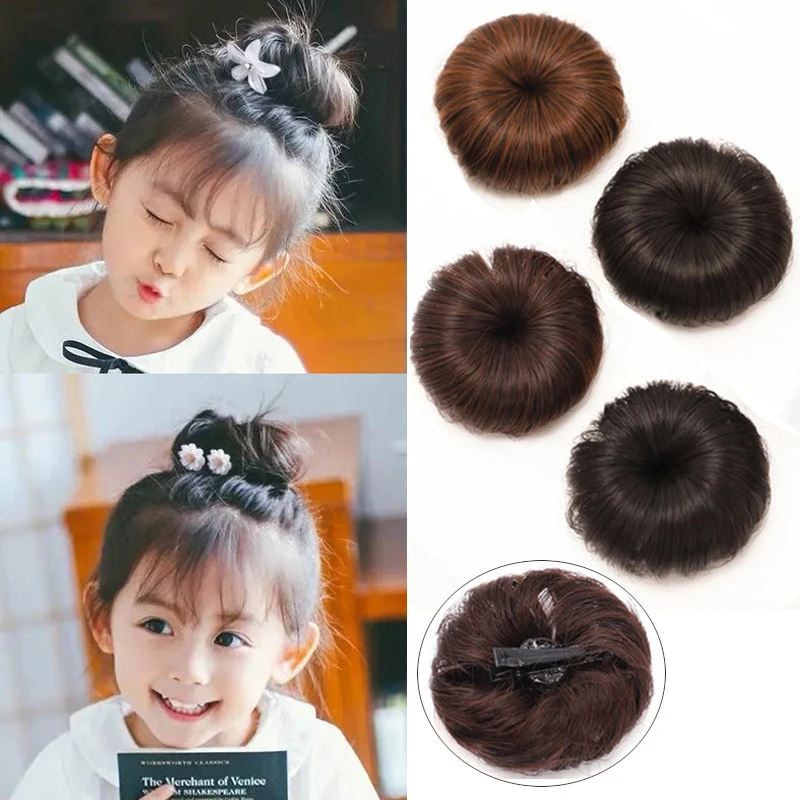 

Детский набор заколок для волос: заколка-пучок, заколка-бутон цветка, резинка для волос, аксессуар для девочек