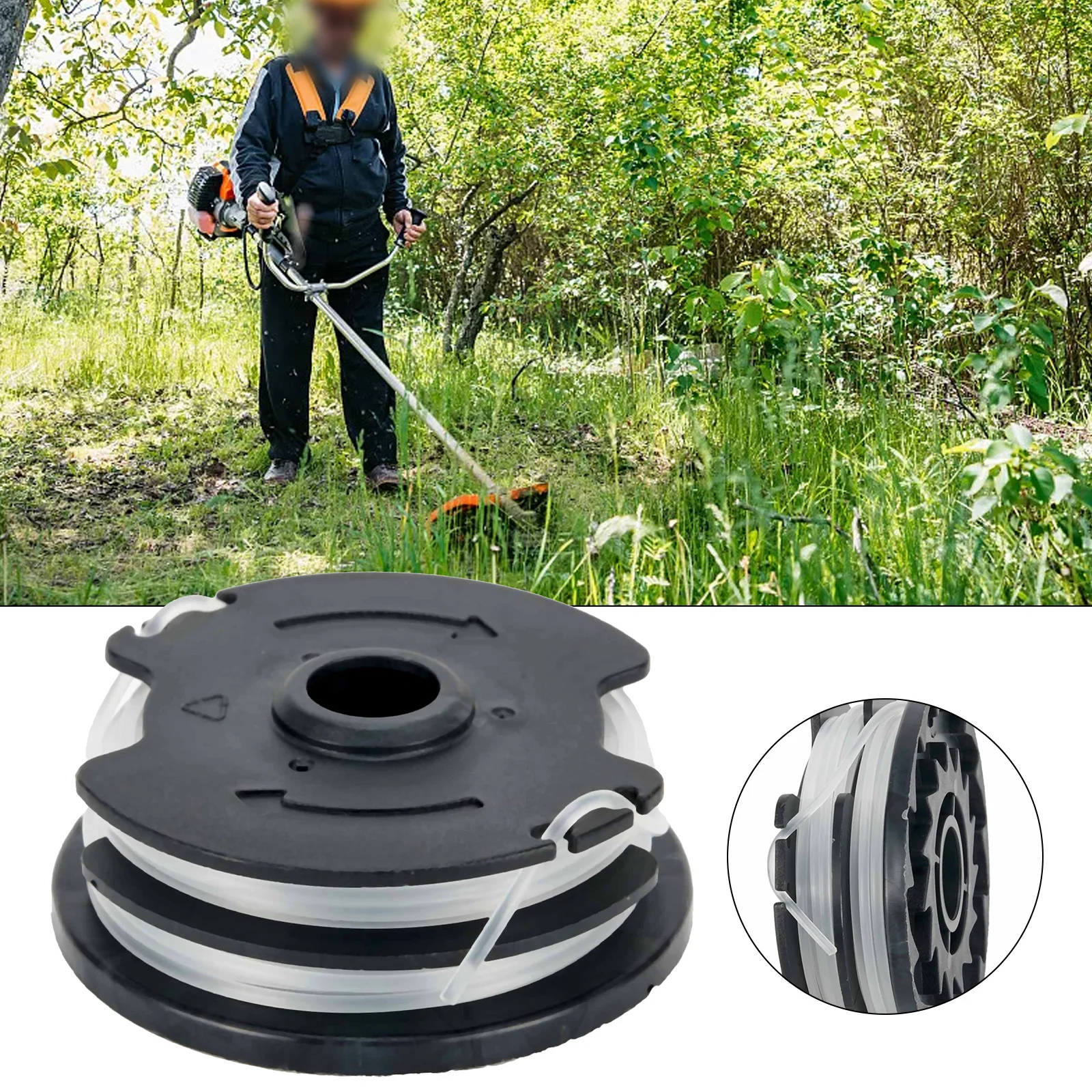Nylon Spiral Design Thread Spools Compatible with For Parkside Models For PRTA 20Li A1 B2 C3 Enhances Cutting Efficiency Easily