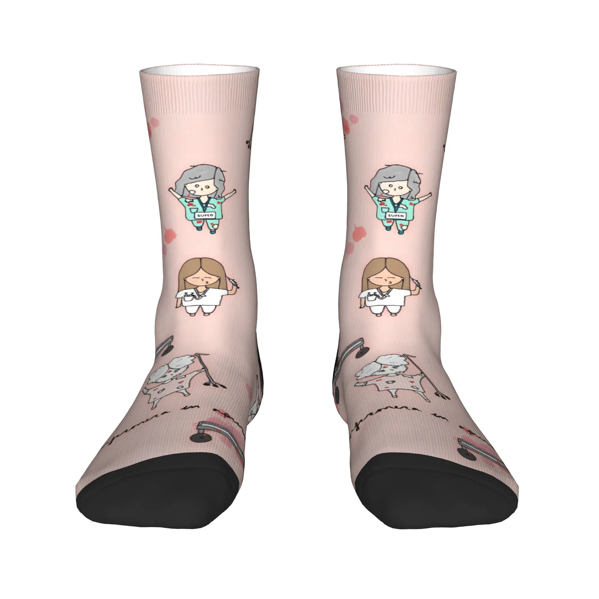 Nurse Medical Equipment Socks Enfermera En Apuros Vintage Stockings Women Breathable Outdoor Socks Spring Design Non Slip Socks