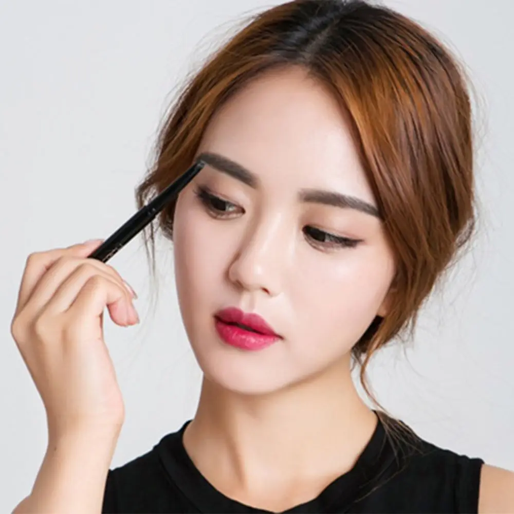 Waterproof Double Heads Eyebrow Pencil Long-lasting Non-Smudged Eyebrow Brush Sweatproof No Decolorization Eyebrow Pen Women