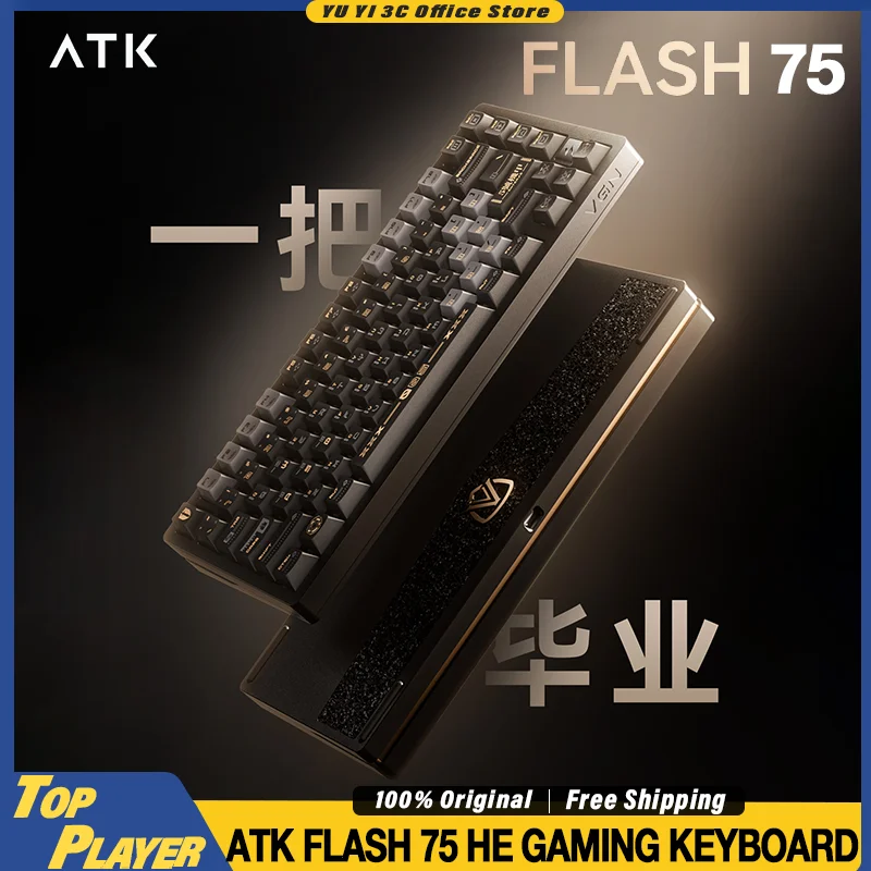 

VGN Flash 75 He Gaming Keyboard Hall Effect 8000hz Polling Rate Support 0.001mm RT DKS SOCD MT TGL Dynamic RGB Hot Swappable
