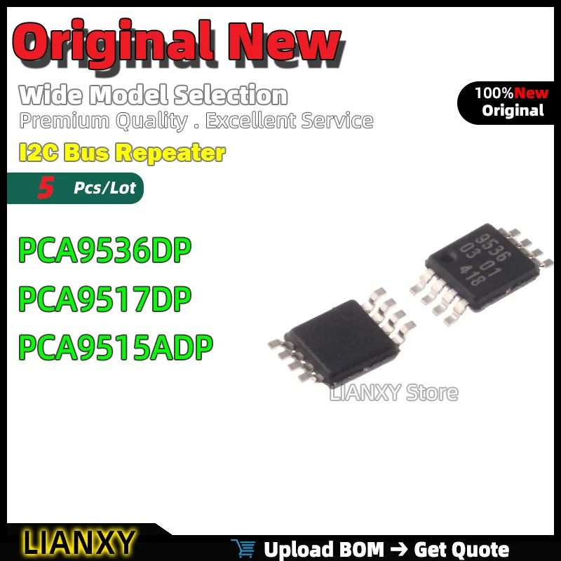 5pcs TSSOP-8 PCA9536DP PCA9517DP PCA9515ADP I2C Bus Repeater New Original