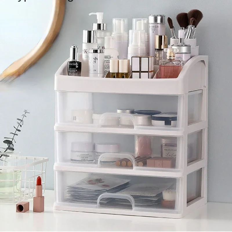 

Make Up Case Jewelry Container Box Brush Holder Desktop Sundry Cosmetics Drawer Jewelry Storage Lipstick Holder