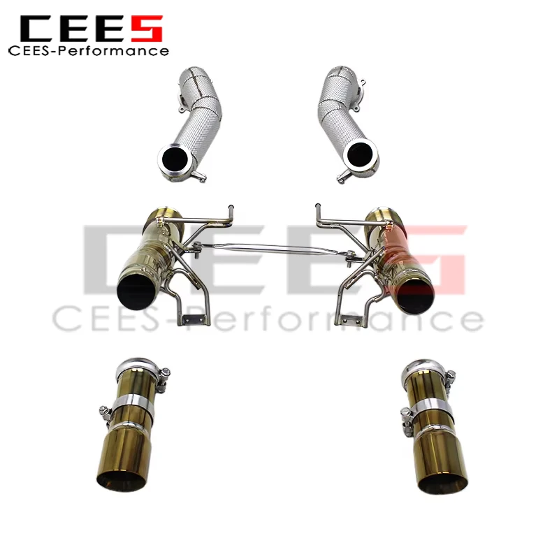 

cees Performance Car Exhaust System for Mclaren 720S 4.0 2017-2019 Upgrade Catback Muffler SUS304 Header Downpipe Exhaust