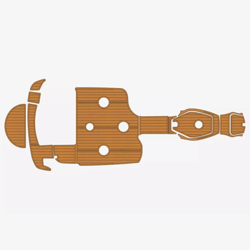 

1999-2002 Sea Ray 210 Sundeck fuax Teak Marine Foam Floor