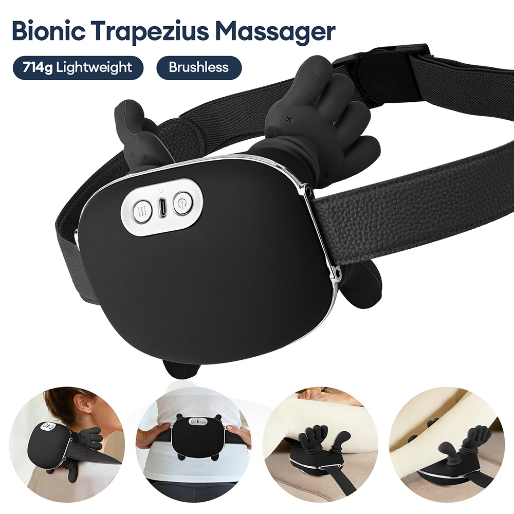 Bionic Finger Neck And Shoulder Massager Neck Cervical Trapezius Kneading Massage Pillow Bionic Hand Silicone Neck masajeador