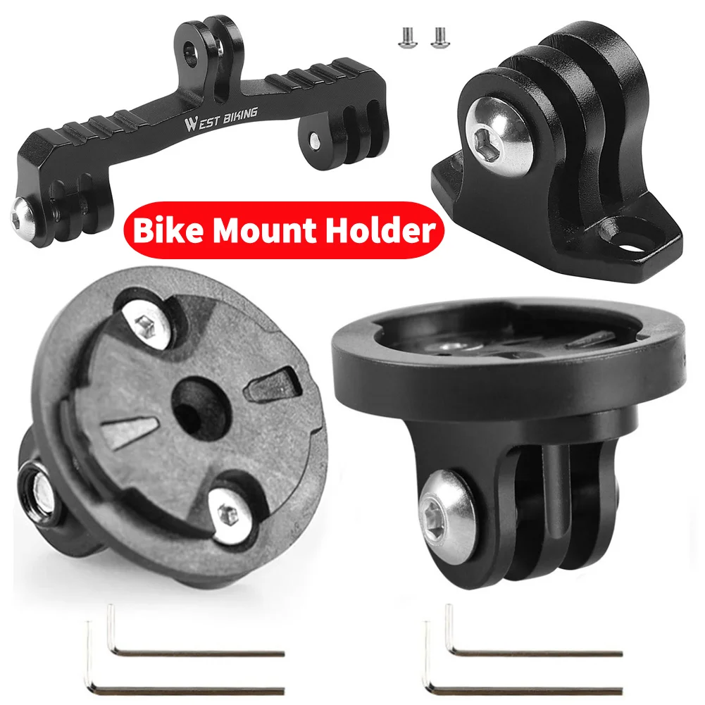 Bike Camera Mount Holder Bracket Adapter Stable Camera Headlight Adapter Bicycle Computer Holder Base for Garmin Edge Interface