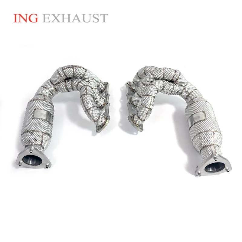 ING Performance Exhaust Catalyti Manifold Downpipe for Porsche 911 991.1 Carrera Engine Pipe ss304 Tube Header Converter System