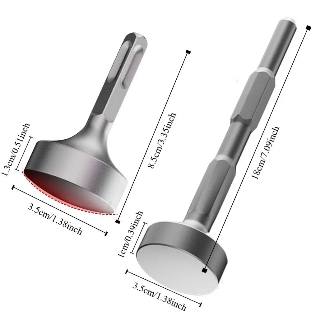 Broca de haste quadrada resistente, aço de alta dureza, alça hexagonal, ampla compatibilidade, resistente ao desgaste