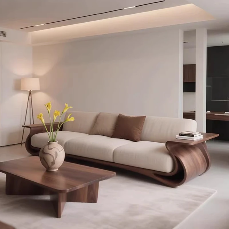 Big Size Wooden Living Room Sofas Vintage Professional Simple Party Comfortable Living Room Sofas Safe Divano Trendy Furniture