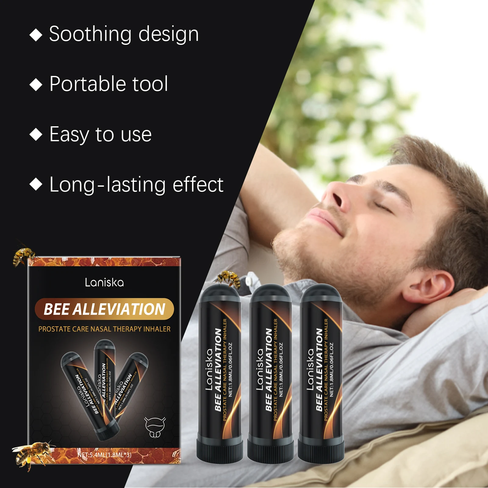 Prostatitis Treatment Nasal Inhaler Provides Energy Focus Relieve Urethritis Frequent Urination Relieve Kidney Deficiency Men