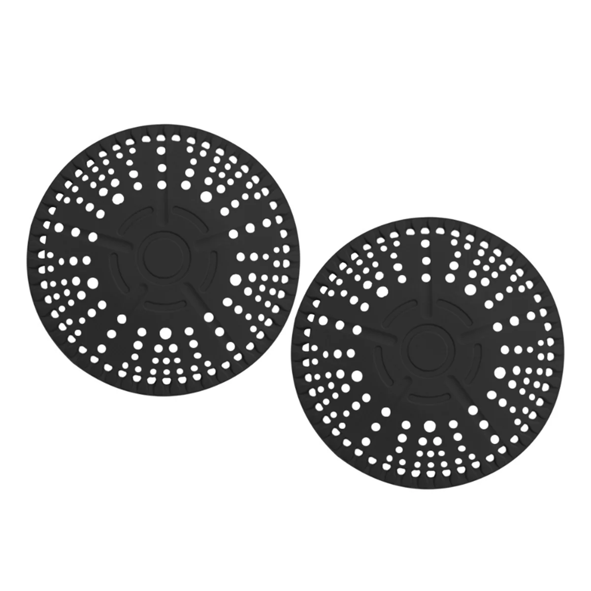 N37R_Shower Hair Drain Catcher, 2 Pack Silicone Drain Protector Strainer