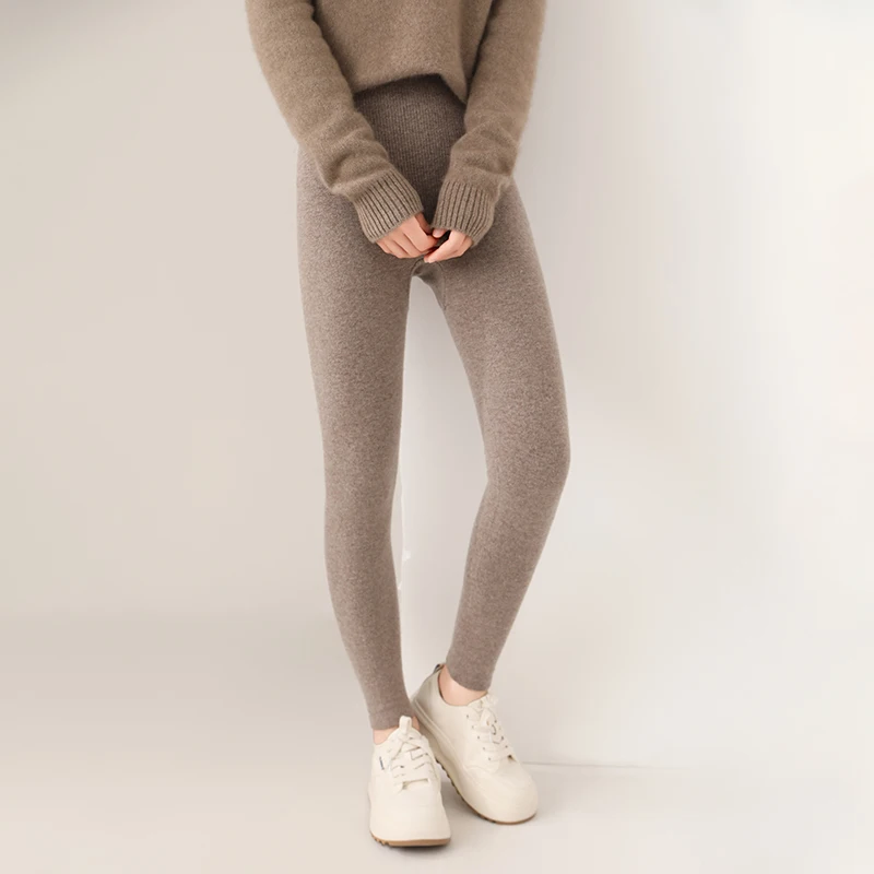 Beautiful Merino 100 cashmere tights seamless one-piece winter