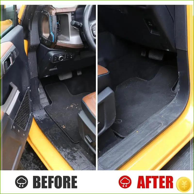 

Car Window Roof Rain Accessories Driverter For Ford Bronco 4-Door 2021-2024 Side Window Deflectors Rain Gutter