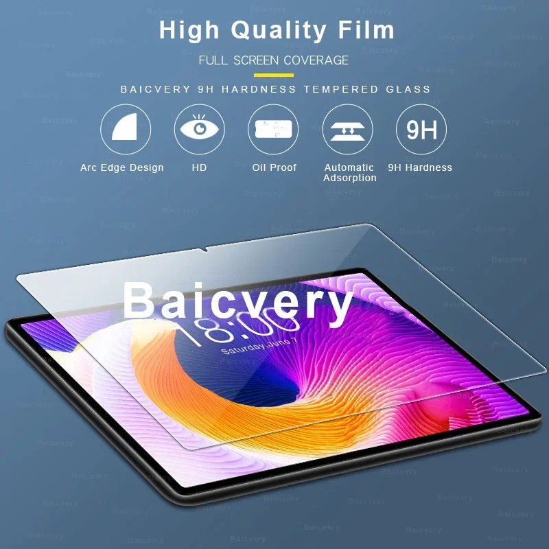 

Baicvery For Teclast T45HD 10.51 inch Full Cover Tablet Tempered Glass Film Screen Protector HD Tempered Explosion-proof