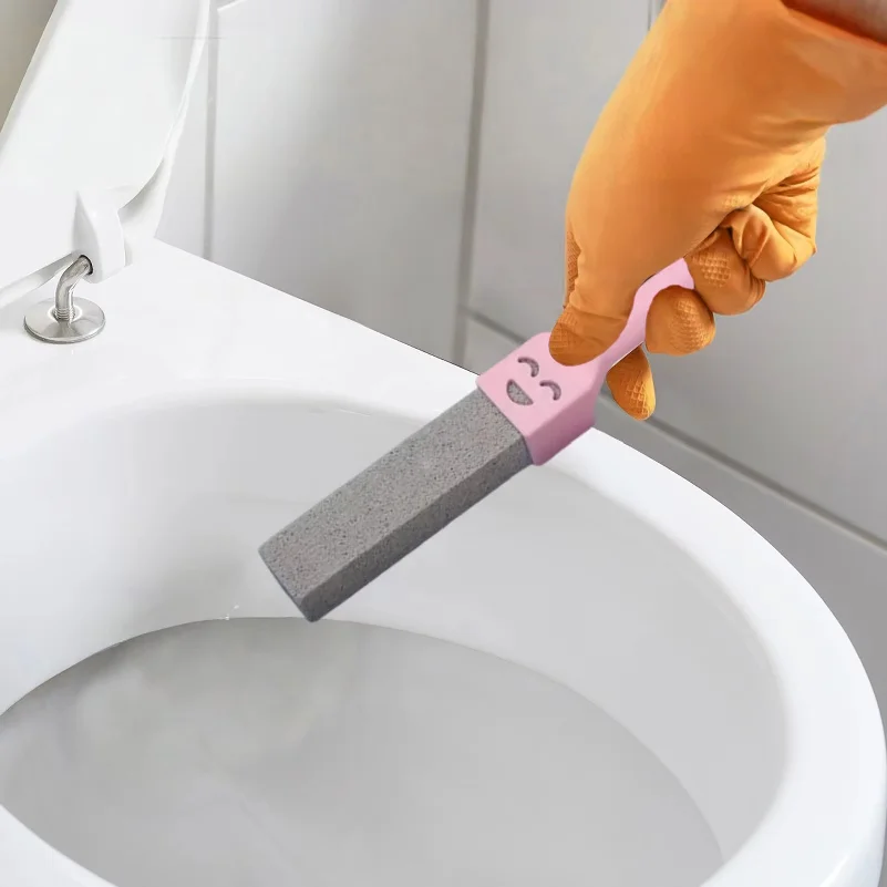 Toilets Cleaner Stone Natural Pumice Stone Toilets Brush Quick Cleaning Stone With Long Handle Bathroom Gadgets