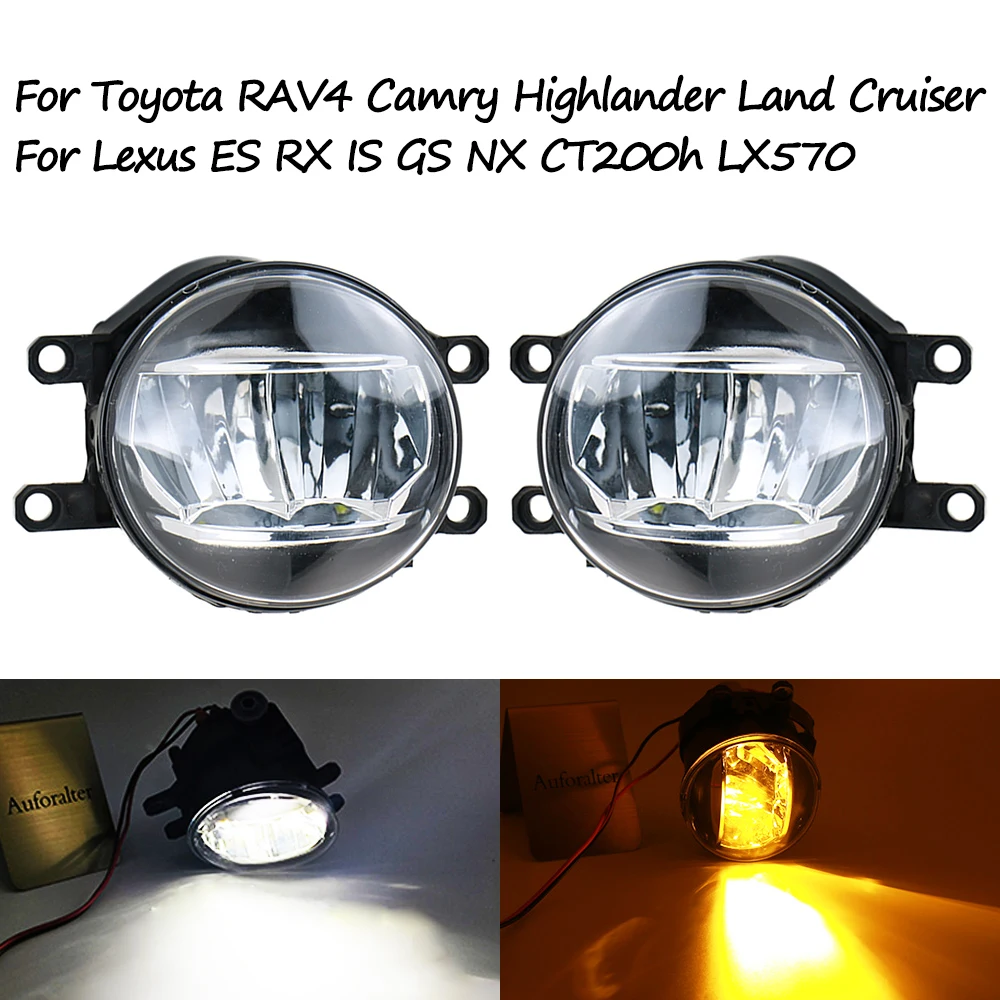 For Toyota RAV4 Camry Corolla Highlander Lexus ES RX IS GS NX CT200h LX570 Fog Lamp LED Front Bumper Anti Fog Light 81210-48050