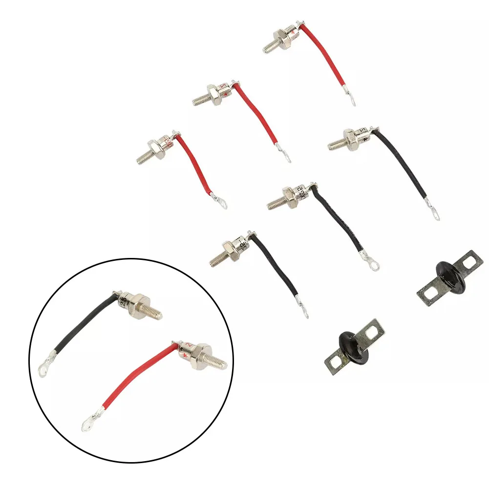 Diode Set Positive Red Diode Set Negative Black Wire Varistors For Generator RSK2001 Electronic Accessories Diode Rectifier Kit