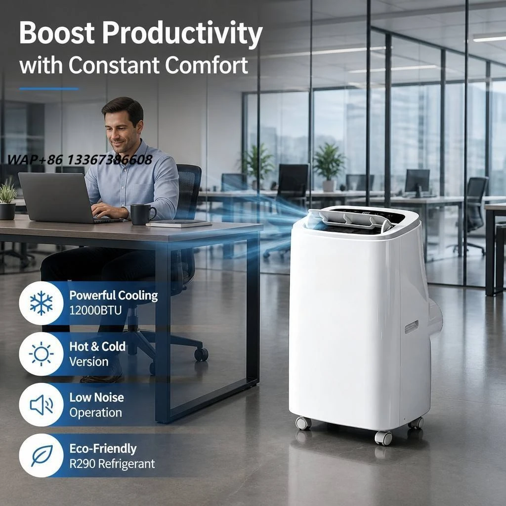 Grandcool Energy Saving Portable Air Conditioner 7000 9000 12000 14000 BTU Mobile AC Unit Smart Wifi Cooling Heating Room