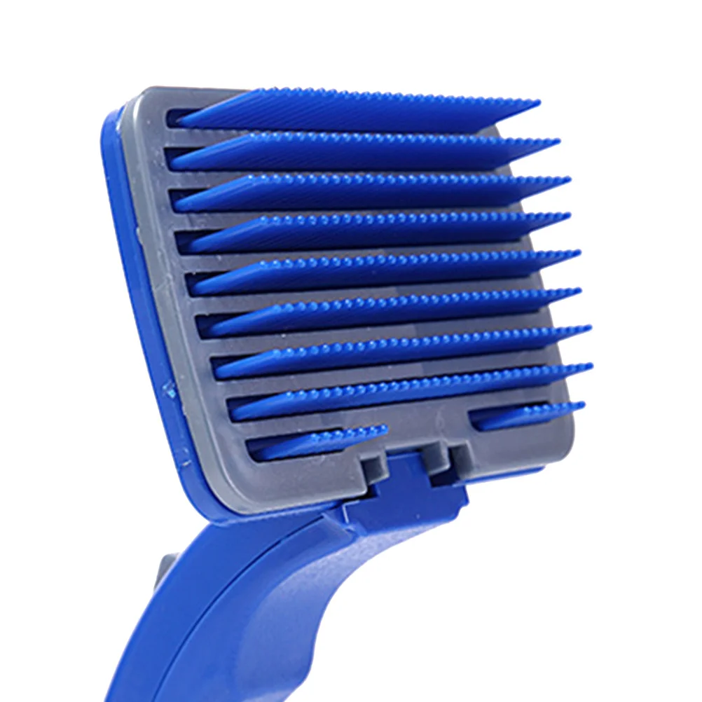 

Pet Dog Plastic Grooming Comb Blue Shedding Small Lightweight Tangle Remover Stimulates Skin Hair Follicles Grooming Tools