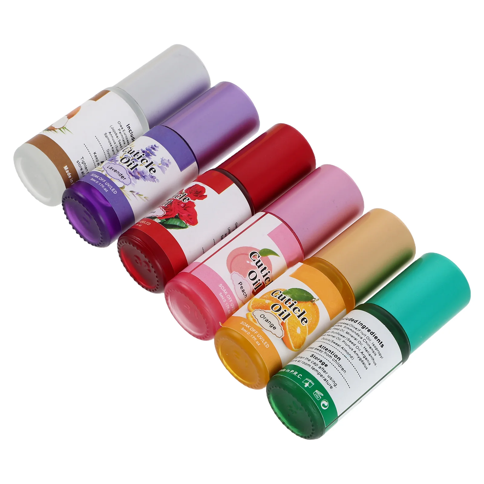 6Pcs Roll-on Cuticle Oil Hydrating Natural Nail Edge Nourishing Quick Absorbing Repairing Nail Treatment Oil Cuticle Pen