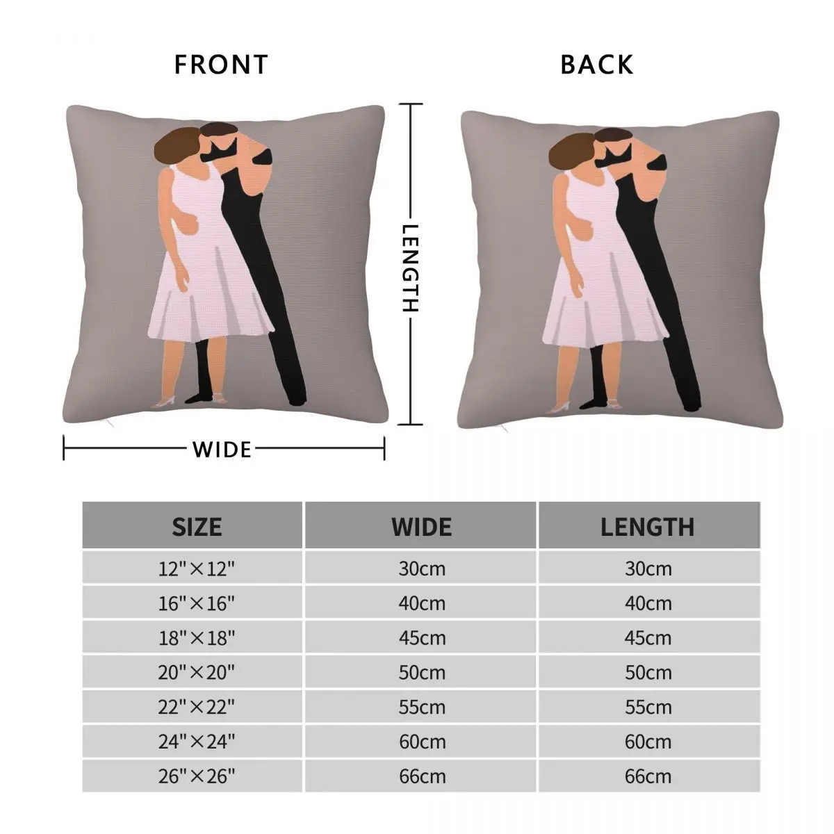 The Time Of My Life Dirty Dancing Square Pillowcase Polyester Linen Velvet Creative Decorative Car Cushion Cover Wholesale 18