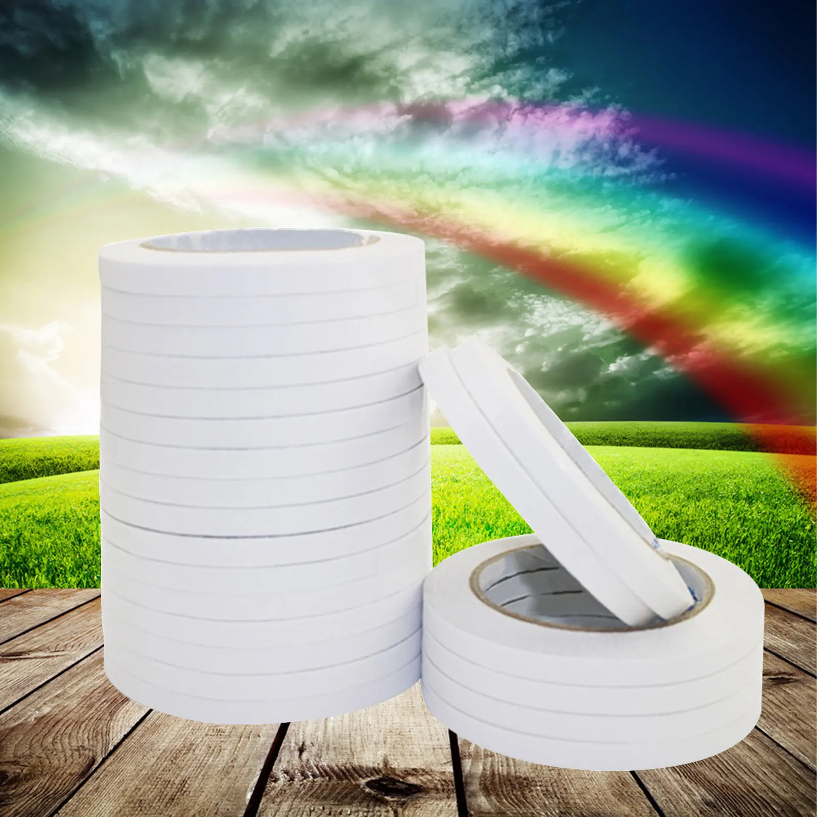 30pcs-double-sided-adhesive-tape-transparent-strong-sticky-tape-for-office-crafts-school-stationery-supplies-craft-adhesive