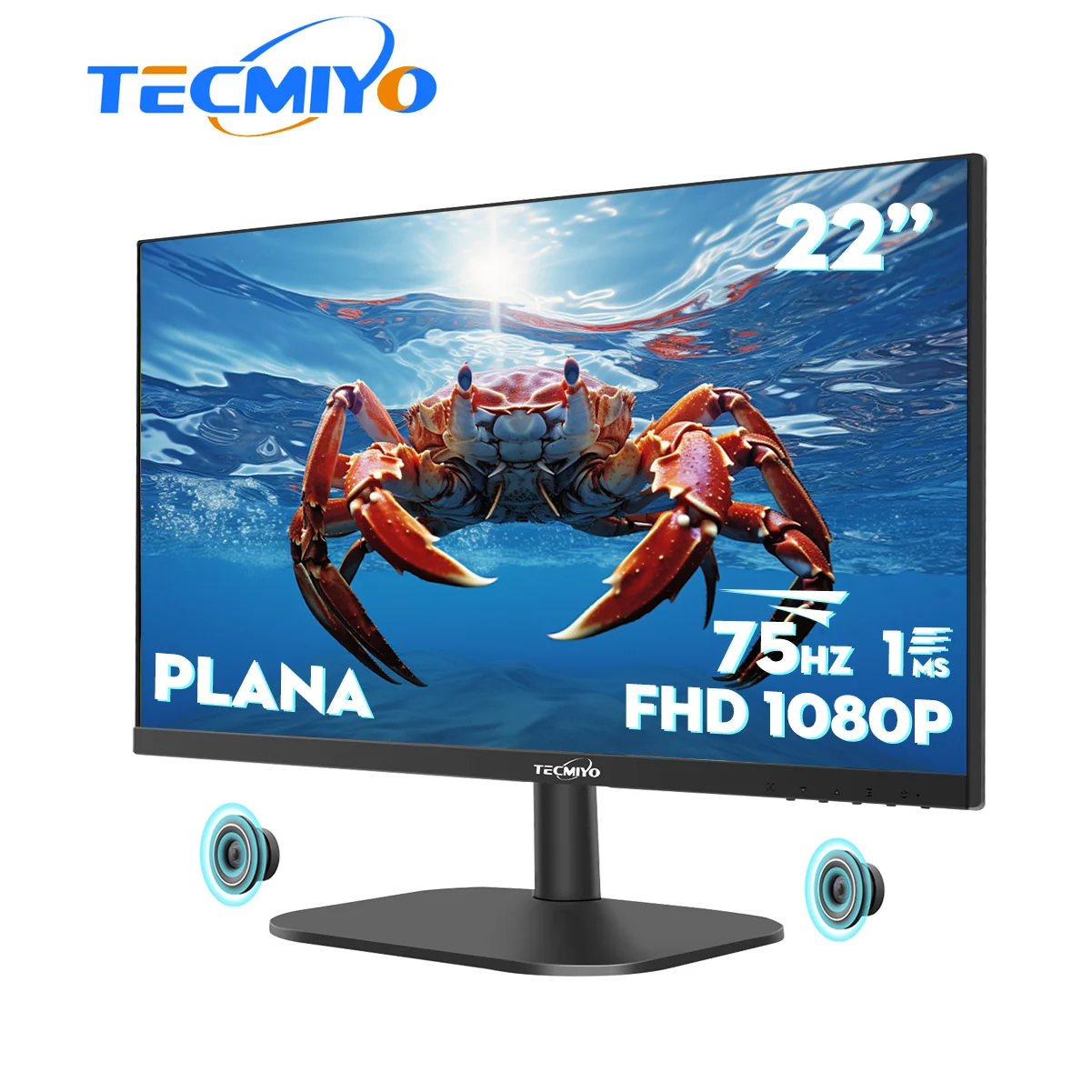 Tecmiyo Hot Selling Wall Mount 21.5inch Anti-blue Light Led 1k 2k 4k 5k Computer Gaming Displayer Lcd Monitor For Pc