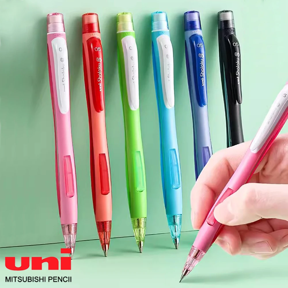 Japan UNI Mechanical Pencil M5-228 Color Writing Not Easy Break The Side Press Out The Lead Student School Supplies Stationery